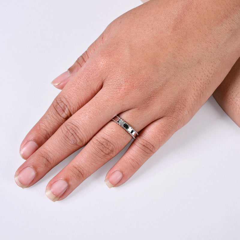 Mirror Edged Silver Ring