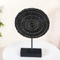 Modern Mystique Round Decor Showpiece Black