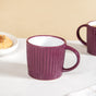 Cresta Ceramic Coffee Cup Set Of 6 Purple 300ml