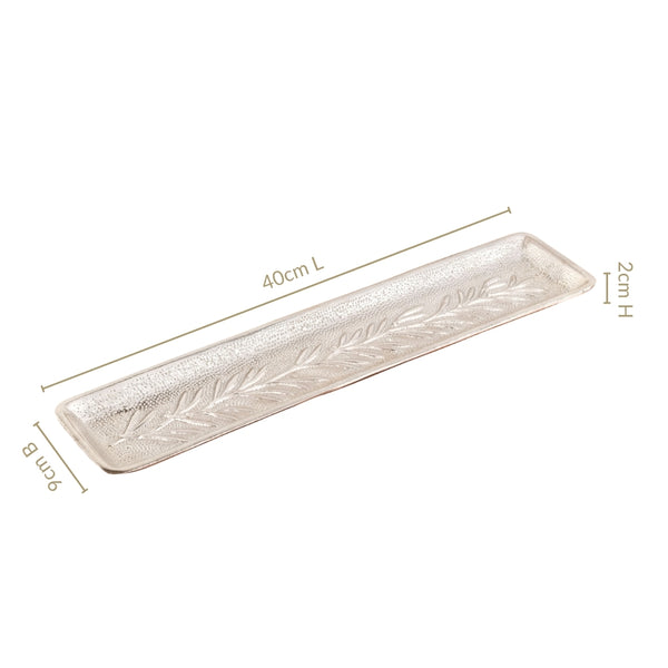 Royalcore Embossed Decorative Long Tray
