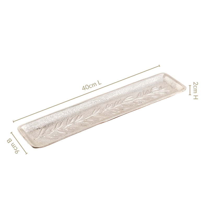 Modern Embossed Centerpiece Decorative Tray