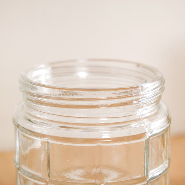 Glass Storage Jars With Airtight Lid Set Of 4 Checks 1350ml