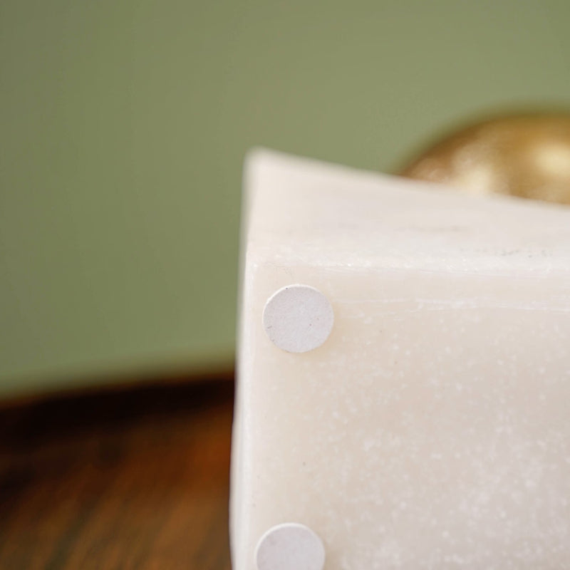 Modern Gold Orb Marble Sculpture