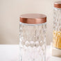 Honeycomb Glass Jar With Lid Set Of 4 1900ml