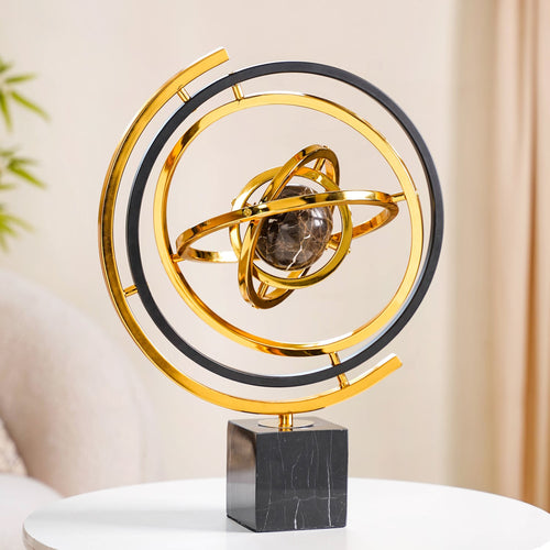 Metal Armillary Sphere Decor Showpiece