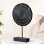 Modern Mystique Round Decor Showpiece Black