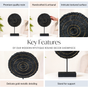 Modern Mystique Round Decor Showpiece Black