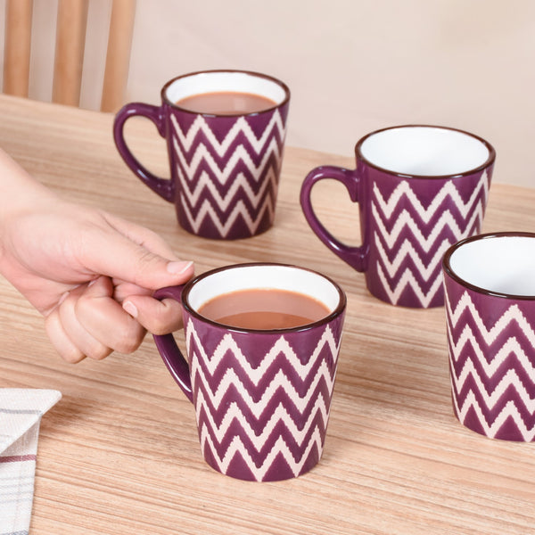 Oscilla Tea Cup Set Of 6 Purple 250ml