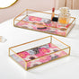 Nested Tropical Decorative Trays Set Of 2