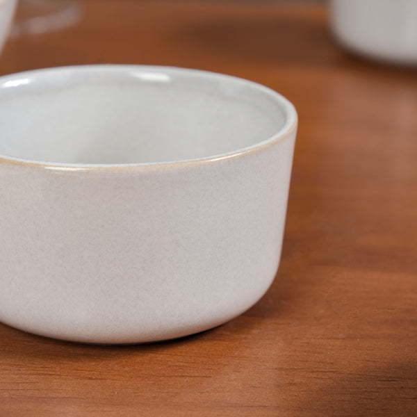 Sera Ceramic Small Bowl Light Grey Set Of 6 200ml