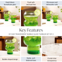 Transparent Bubble Glass Tumbler Set Of 2 550ml