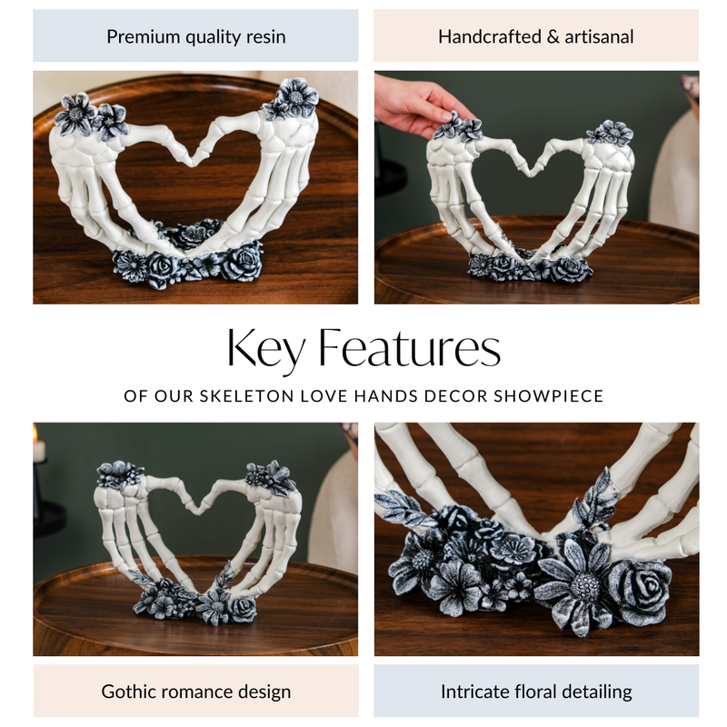 Skeleton Love Hands Decor Showpiece