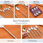 Modern Stainless Steel Table Spoon Set Of 6