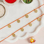 Coin Rakhi Gift Set With Box Roli Chawal Mukhwas And Card
