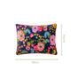 Moonlit Floral Velvet Embroidered Cushion Cover 50x35cm