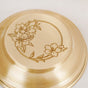 Brass Hibiscus Mukhwas Box with Lid – Traditional Spice Storage Container