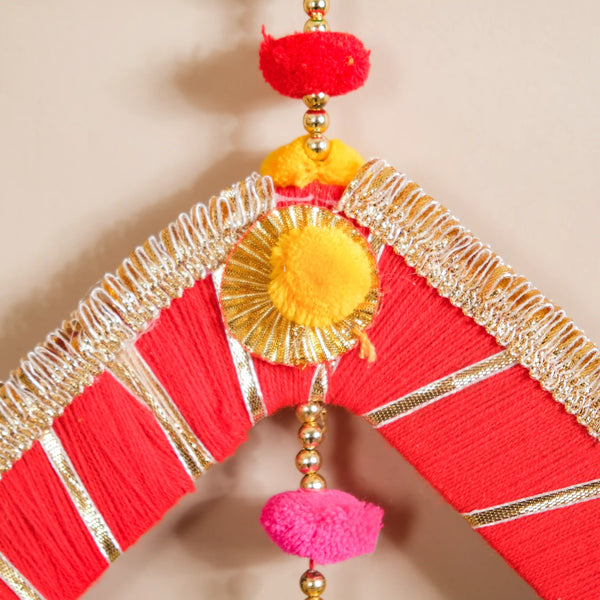 Festive Bell Multicolour Wall Hanging Set of 2