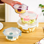 Kaleido Round Stackable Food Containers With Air Vents Set Of 4 390ml 630ml 960ml 1400ml