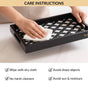 Multipurpose Decorative Tray Black Small