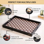 Multipurpose Decorative Tray Brown Large