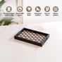 Multipurpose Decorative Tray Brown Small