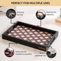 Multipurpose Decorative Tray Brown Small