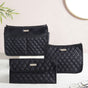 Multipurpose Travel Pouch Set Of 3 Black