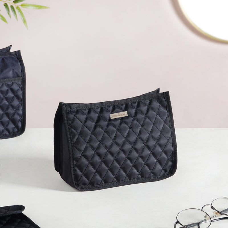 Multipurpose Travel Pouch Set Of 3 Black