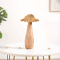 Gold Mushrooms Wooden Decor Showpieces Set Of 3