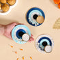 Set Of 3 Evil Eye Tea Light Holders