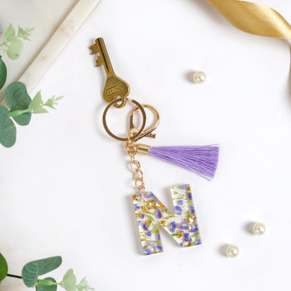 Nestled Blossoms N Resin Keychain