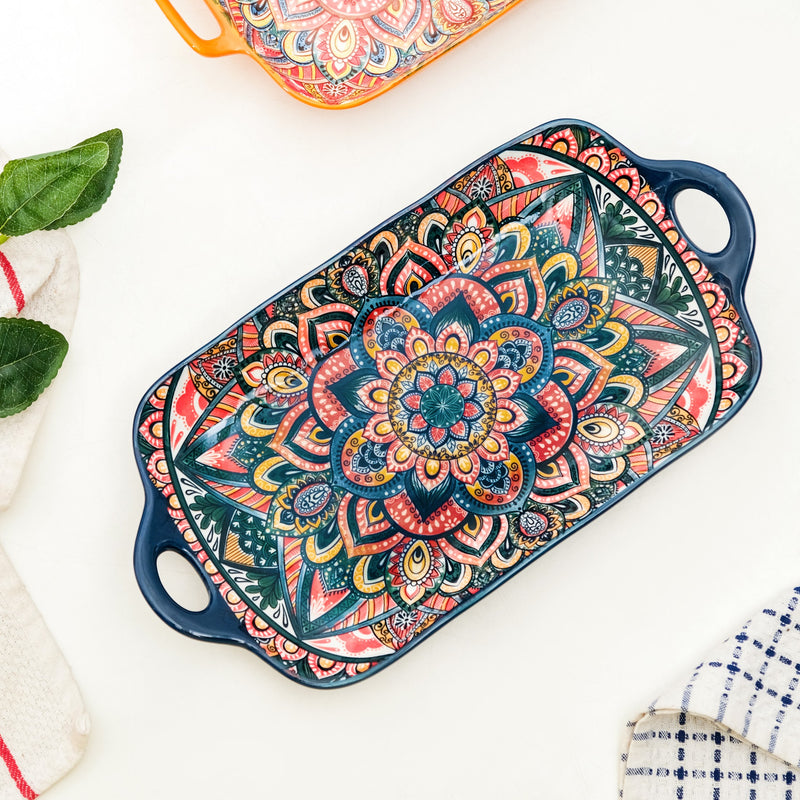 Neel Mandala Artisan Long Dish Platter