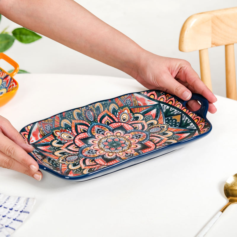 Neel Mandala Artisan Long Dish Platter