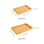 Sustainable Wooden Serving Tray Set Of 2