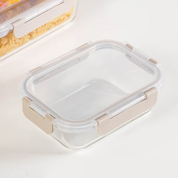 Nestro Leakproof Food Storage Box Set Of 5 Beige