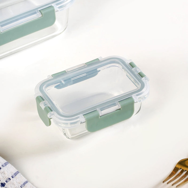 Nestro Airtight Food Leakproof Storage Box Set Of 5 Green