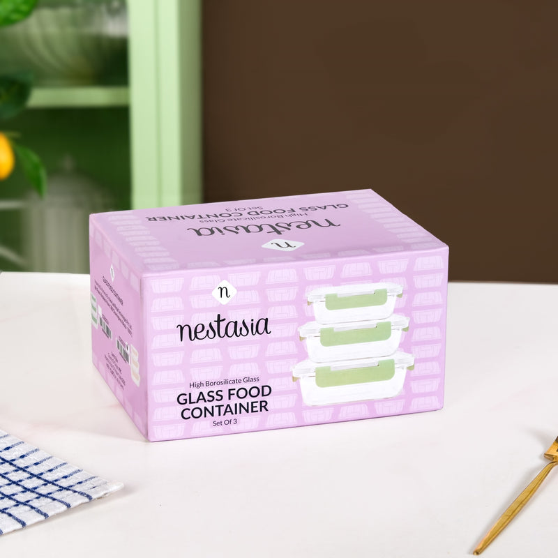 Nestro Lunch Box For Office Set Of 3 Beige