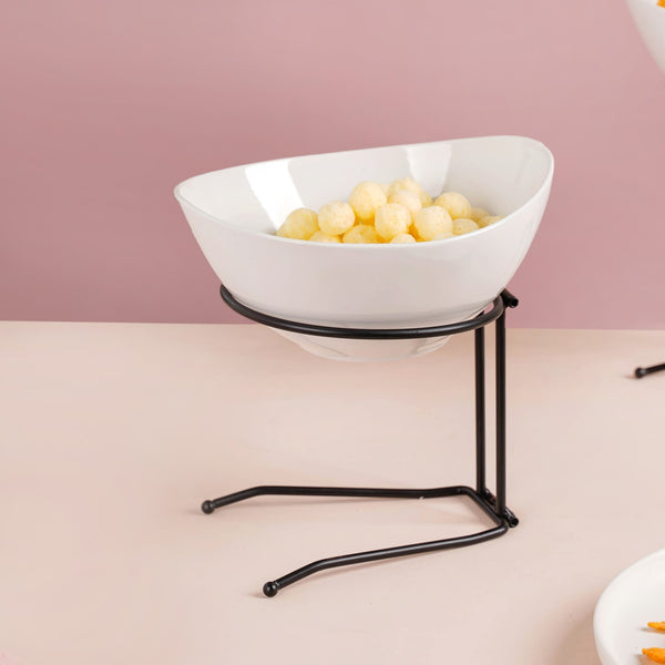 Set Of 3 Serving Bowls With Stands