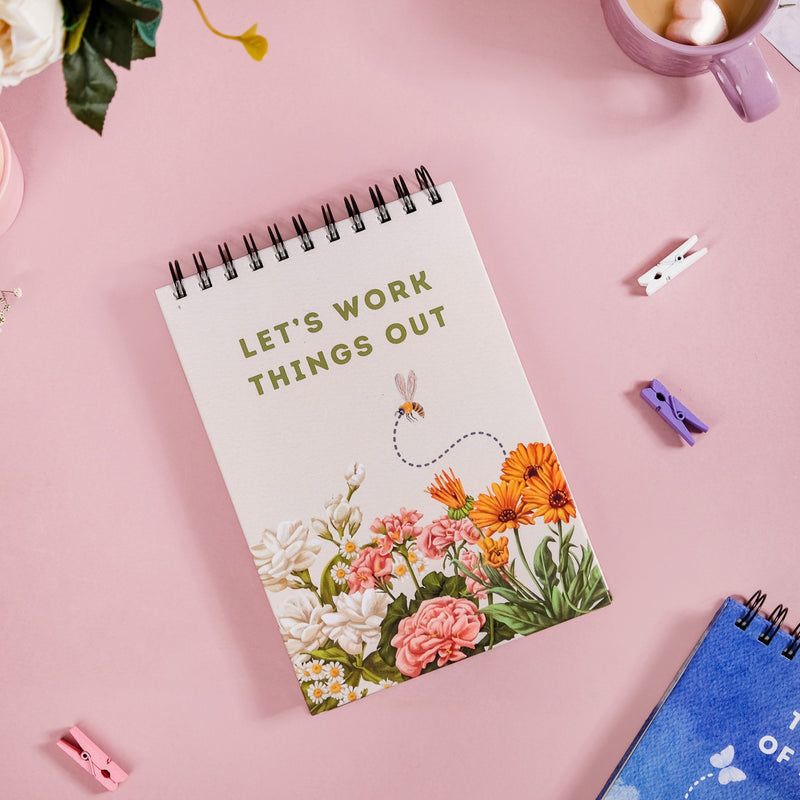 Let Love Bloom Spiralbound Notepad Set Of 2