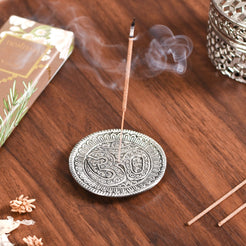 Om Incense Holder With Vanilla Incense Sticks