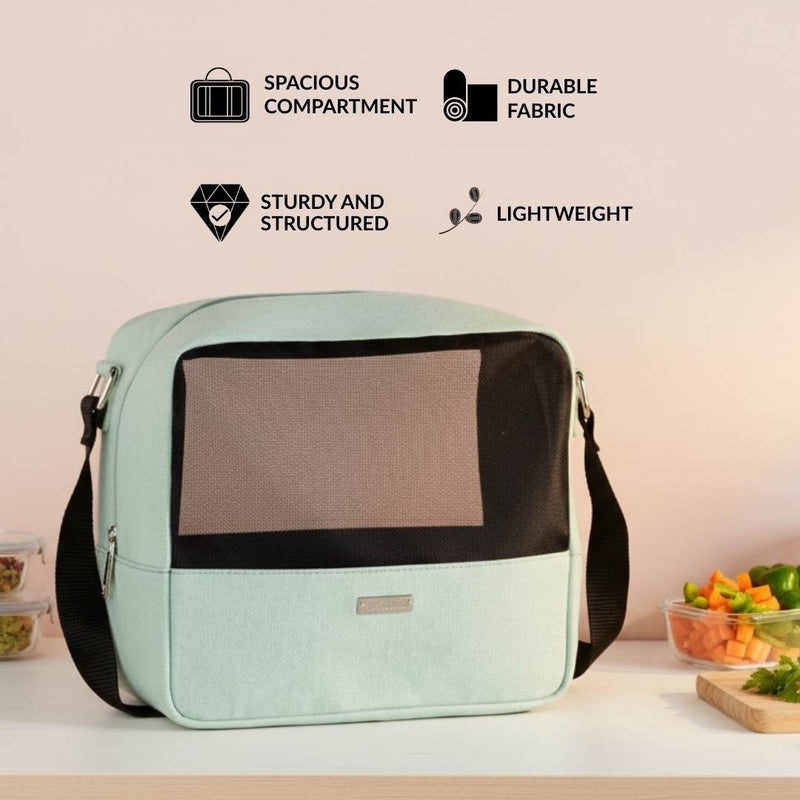 On The Go Mesh Lunch Bag Green