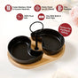 Matte Black Platter Set Of 3