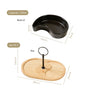 Matte Black Platter Set Of 3