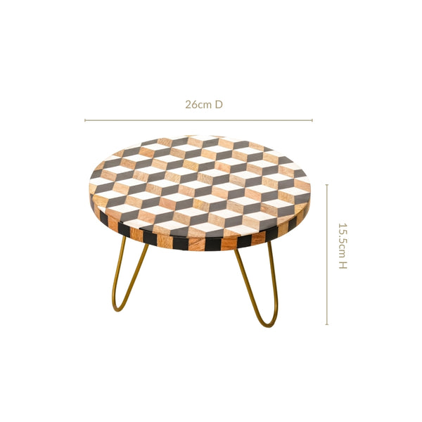 Fusion Mid Century Modern Riser Cake Stand