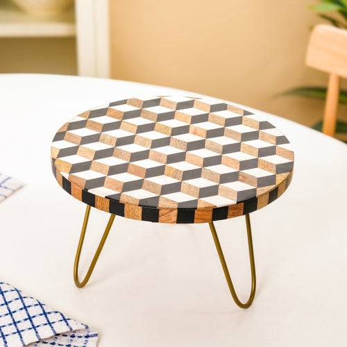 Optical Ilusion Wooden Riser