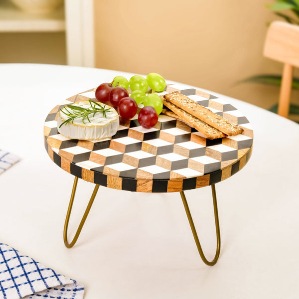 Fusion Mid Century Modern Riser Cake Stand