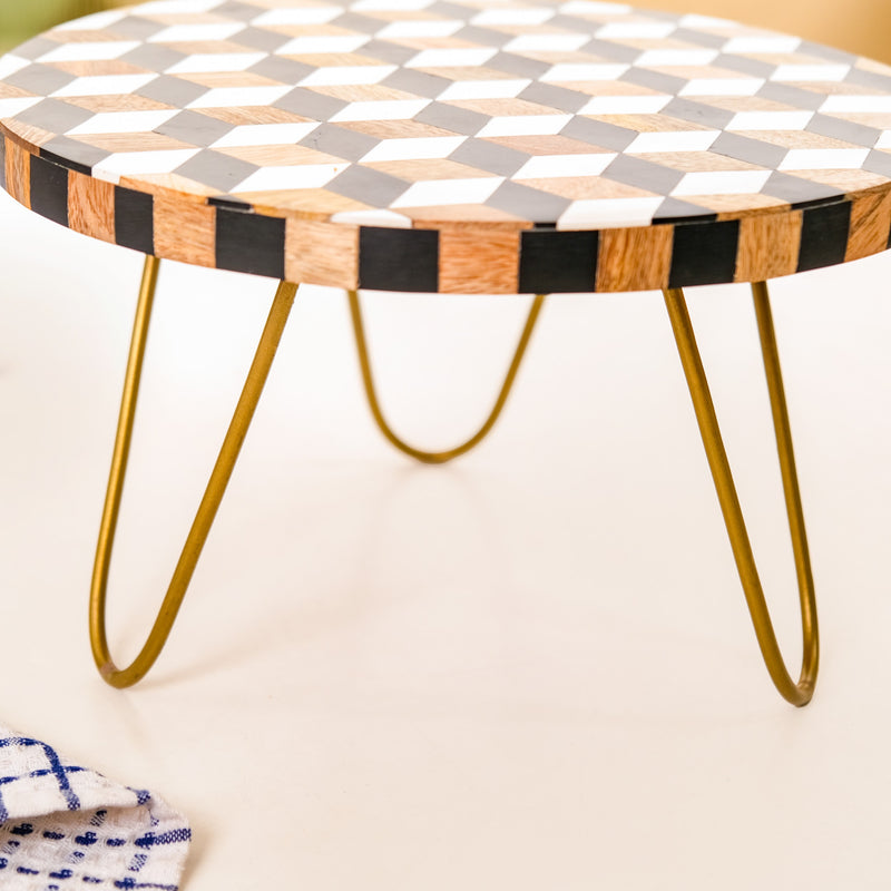 Optical Ilusion Wooden Riser