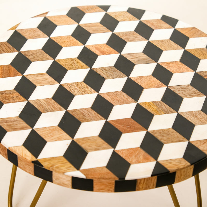 Optical Ilusion Wooden Riser