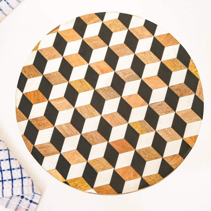 Optical Ilusion Wooden Riser