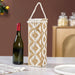 Organic Handwoven Bottle Holder Basket White